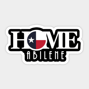 HOME Abilene (text white long) Sticker